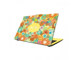 Avita Liber V14 Core i5 11th Gen 14 inch FHD Laptop Flowers on Yellow