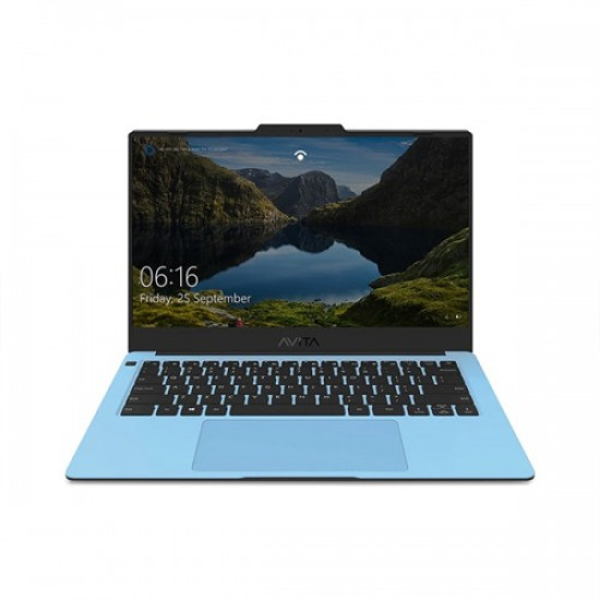 Avita Liber V14 Core i5 11th Gen 14 inch FHD Laptop Snowflakes on Azure Blue