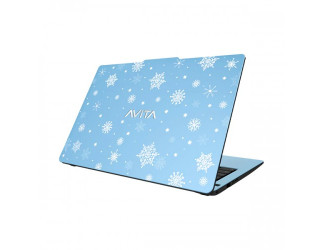 Avita Liber V14 Core i5 11th Gen 14 inch FHD Laptop Snowflakes on Azure Blue