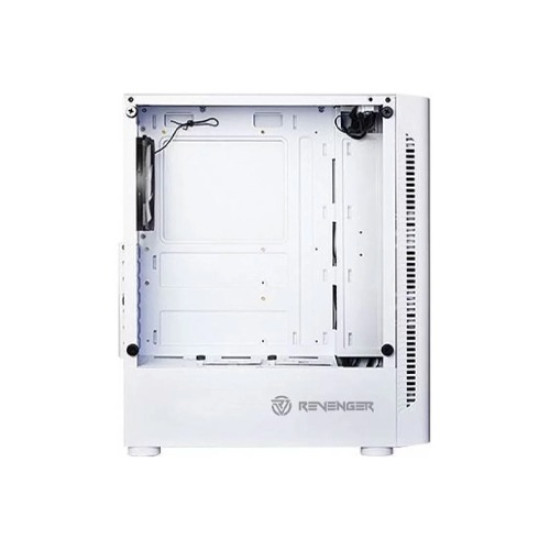 Revenger HAWA Mid Tower ATX RGB Gaming Case White